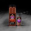 Two containers of McCormick Mesquite seasoning are displayed, highlighting the product's availability in different sizes.