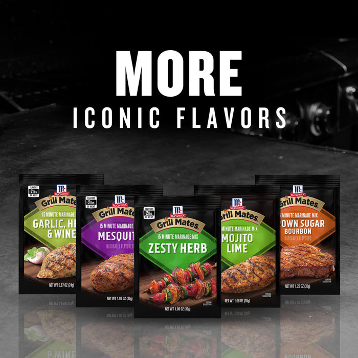 McCormick Grill Mates seasonings offer more iconic flavors for grilling.