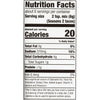 Nutrition facts label for Seasons 2 Tacos.
