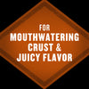 A brown diamond-shaped label for Mccormick Grill Mates Brown Sugar Bourbon Blend Gf 3.0 Oz, stating 'FOR MOUTHWATERING CRUST &amp; JUICY FLAVOR'.