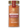 This is a jar of McCormick Gourmet Organic Ground Saigon Cinnamon.
