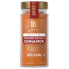 This is a jar of McCormick Gourmet Organic Ground Saigon Cinnamon.