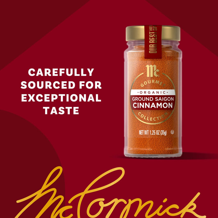 McCormick Ground Saigon Cinnamon is carefully sourced for exceptional taste.