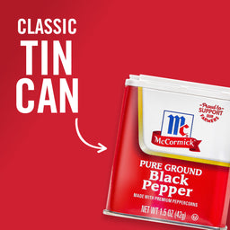 McCormick® Pure Ground Black Pepper, 1.5 oz