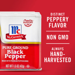 McCormick® Pure Ground Black Pepper, 1.5 oz