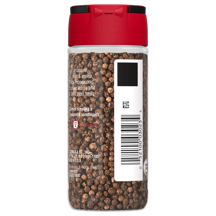 McCormick® Whole Black Pepper, 1.87 oz