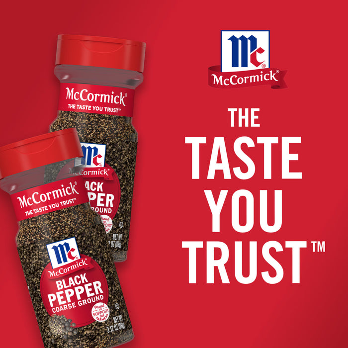 McCormick® Coarse Ground Black Pepper, 3.12 oz