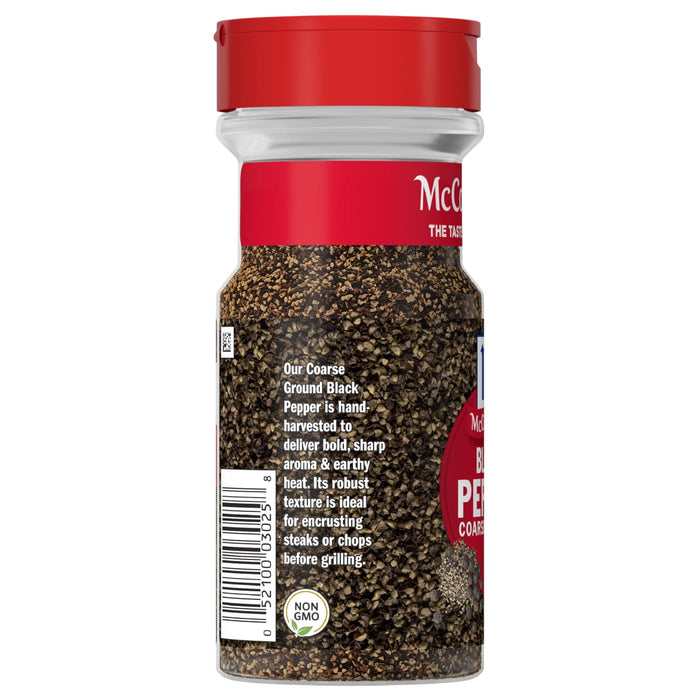 McCormick® Coarse Ground Black Pepper, 3.12 oz