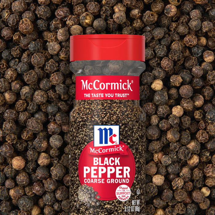McCormick® Coarse Ground Black Pepper, 3.12 oz