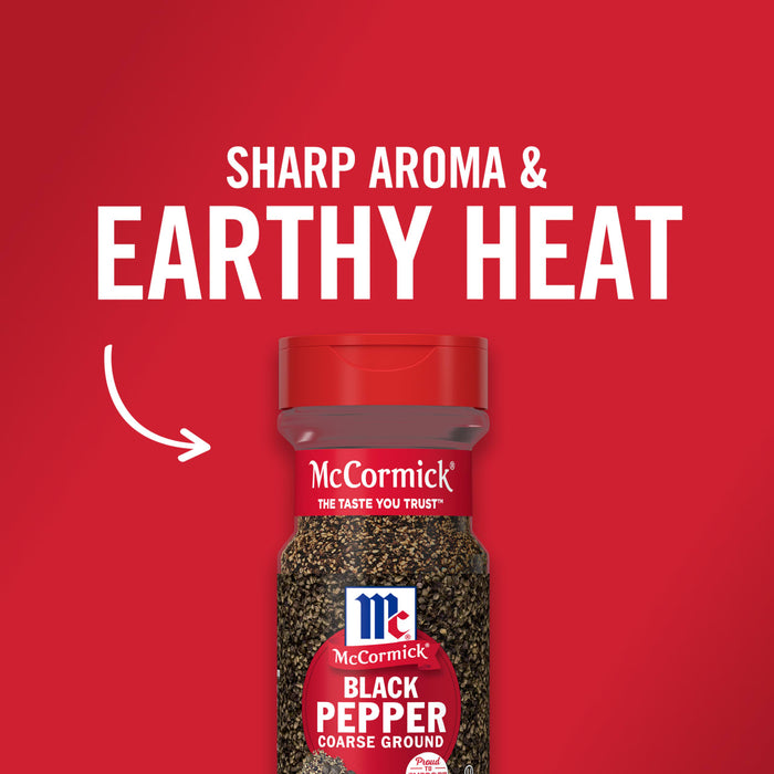McCormick® Coarse Ground Black Pepper, 3.12 oz