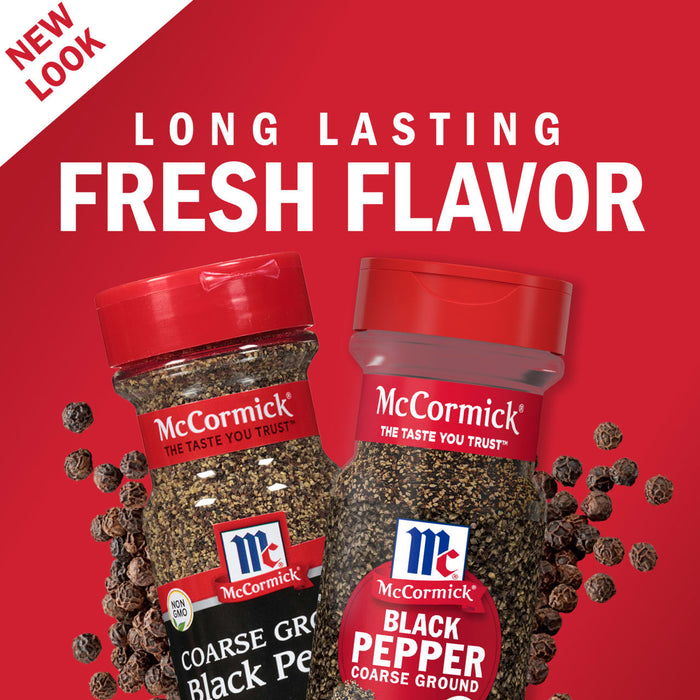 McCormick® Coarse Ground Black Pepper, 3.12 oz
