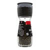 A McCormick Black Pepper Grinder with a black top and a glass bottom filled with black peppercorns.