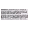 Ingredients list for a spice blend including paprika sugar salt garlic citric acid corn maltodextrin cayenne pepper sauce and more.