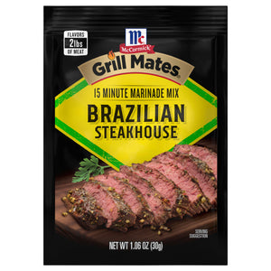 McCormick® Grill Mates® Brazilian Steakhouse Marinade, 1.06 oz (6-Pack)