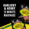 McCormick Grill Mates Brazilian Steakhouse 15 Minute Marinade is garlicky and herby.