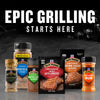 A collection of Grill Mates spices and seasonings are displayed under the headline Epic Grilling Starts Here.