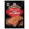 This is a package of McCormick Grill Mates 15 Minute Marinade Mix in Smoky Applewood flavor.