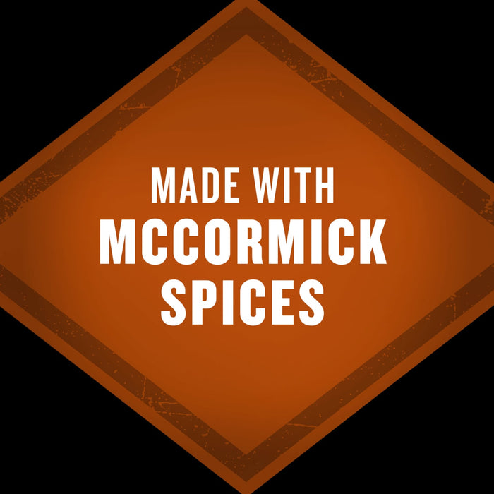 A badge that says Made with McCormick Spices.