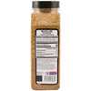 A container of McCormick Mojito Lime Seasoning with its nutrition facts and ingredients listed on the label.