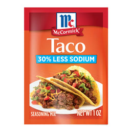 McCormick® 30% Less Sodium Taco Seasoning Mix, 1 oz (6-Pack)