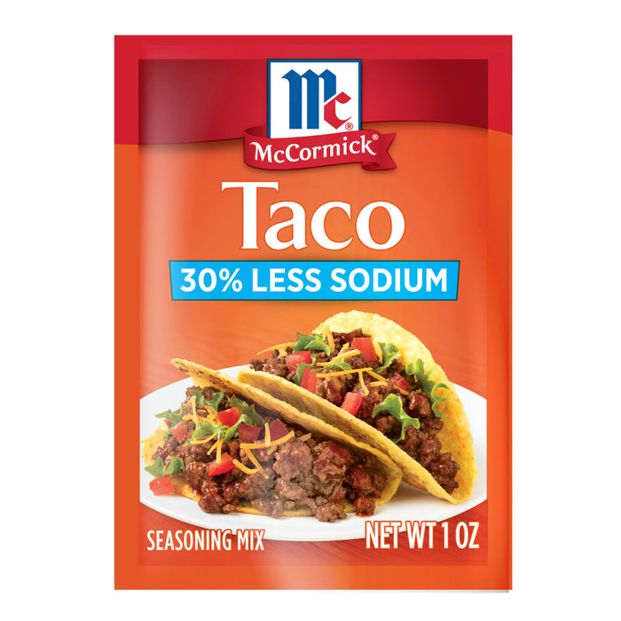 McCormick® 30% Less Sodium Taco Seasoning Mix, 1 oz (6-Pack)