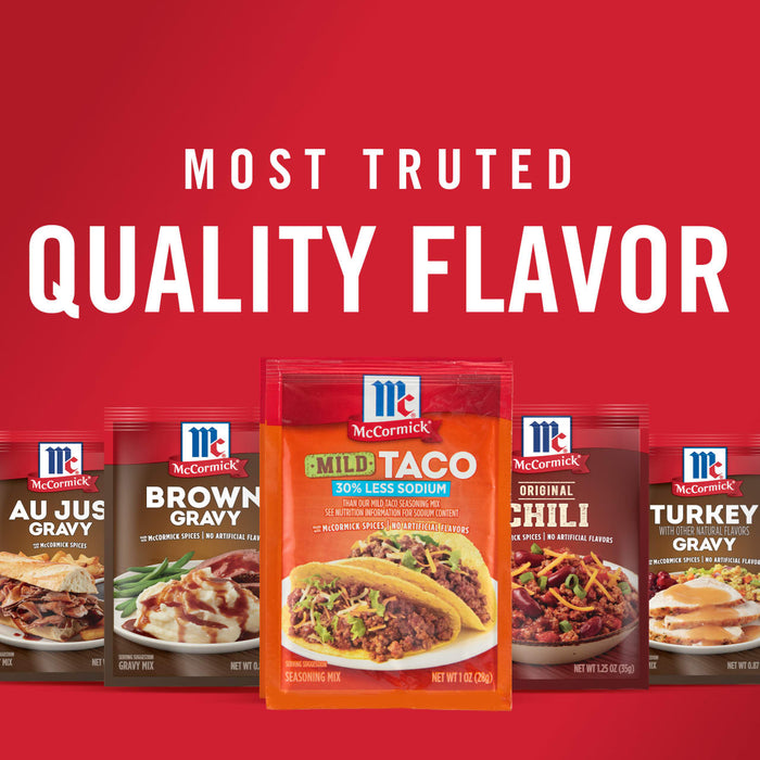 McCormicks most trusted quality flavor gravies and seasonings.