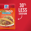 McCormick® 30% Less Sodium Mild Taco Seasoning Mix, 1 oz (6-Pack)