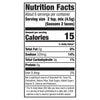 A Nutrition Facts label for Mccormick Hot Taco Seasoning Mix 1 Oz showing 15 calories and 320 milligrams of sodium per serving.