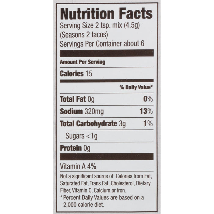 McCormick® Taco Seasoning Mix, 1 oz (6-Pack)