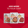 An advertisement shows a packet of Mccormick Organics Regular Fajita Seasoning Mix 1 Oz, flanked by Taco and Chili seasoning mixes, with the text ADD MORE TO YOUR CART above.