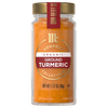 A jar of McCormick Gourmet Organic Ground Turmeric is displayed.