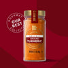 A jar of McCormick Gourmet Ground Turmeric, part of their Our Best Collection.
