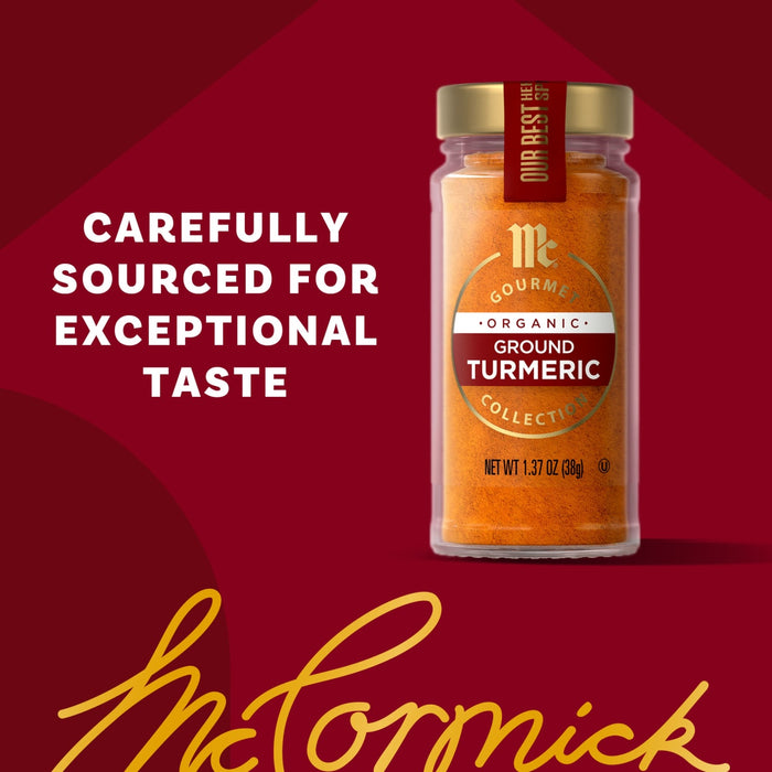 McCormick Gourmet turmeric is carefully sourced for exceptional taste.