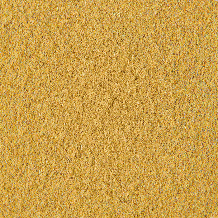 A close-up of fine, golden-yellow sand.