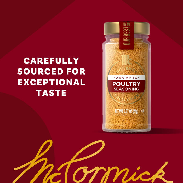 McCormick's Poultry Seasoning is carefully sourced for exceptional taste.