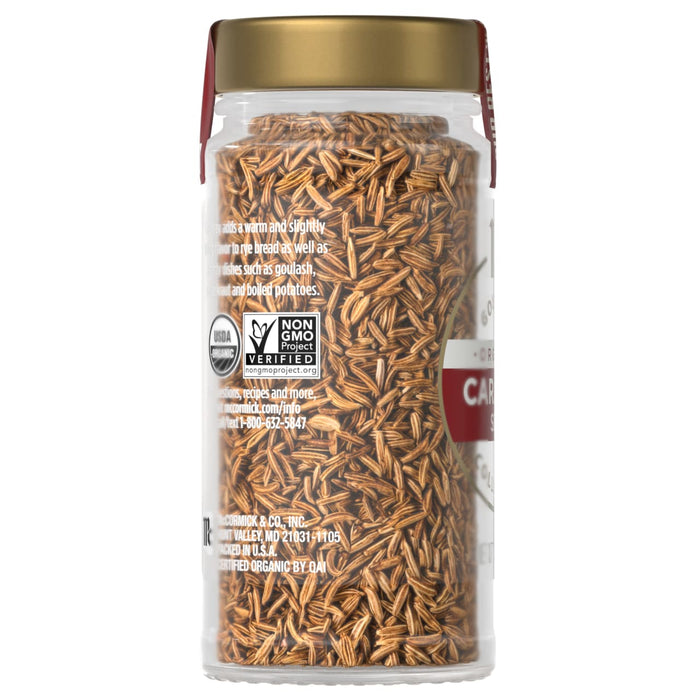 A jar of Simply Organic cinnamon sticks is displayed, showcasing the product's contents and branding.