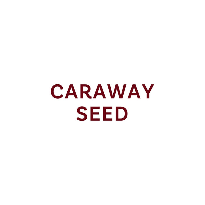 The text CARAWAY SEED is displayed in a simple, bold font.