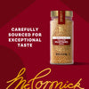 McCormick showcases its carefully sourced mustard seeds for exceptional taste.
