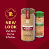 McCormick Gourmet Collection mustard seeds are featured with the text New Look Our Best Herbs &amp; Spices.