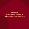 The image promotes enhancing chicken, lamb, and vegetable curries.