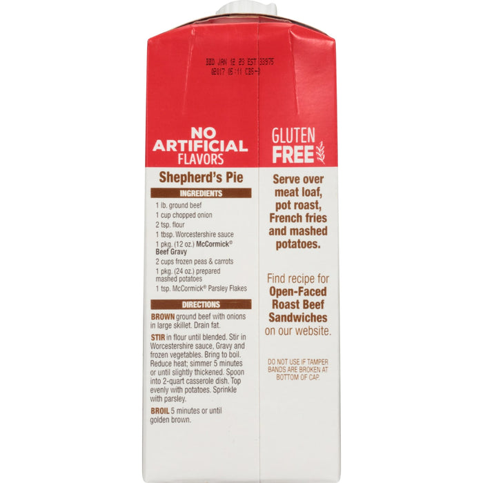 McCormick® Simply Better Beef Gravy, 12 oz