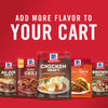 McCormick offers a variety of gravy mixes including au jus chicken original chili ginal taco and brown gravy.