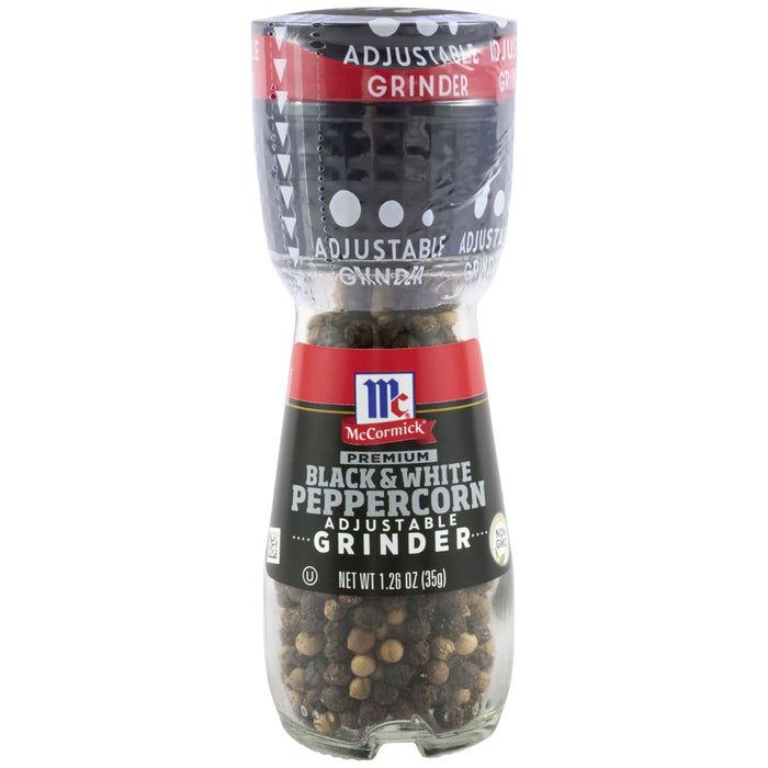 McCormick® Premium Black & White Peppercorn Grinder, 1.26 oz