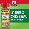 McCormick Perfect Pinch Italian Seasoning, the number one herb and spice brand in the world.