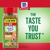 McCormick Perfect Pinch Italian Seasoning is shown with the tagline The Taste You Trust.