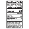 A nutrition facts label for Mccormick Regular Beef Stroganoff Sauce Mix Envelope 1.5 Oz showing 20 calories and 440 milligrams of sodium per serving.