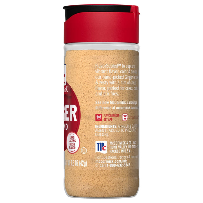 McCormick® Ground Ginger, 1.5 oz