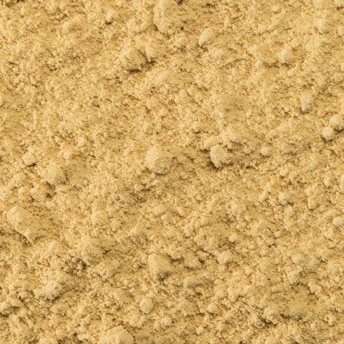 Close-up of a pile of ground ginger.