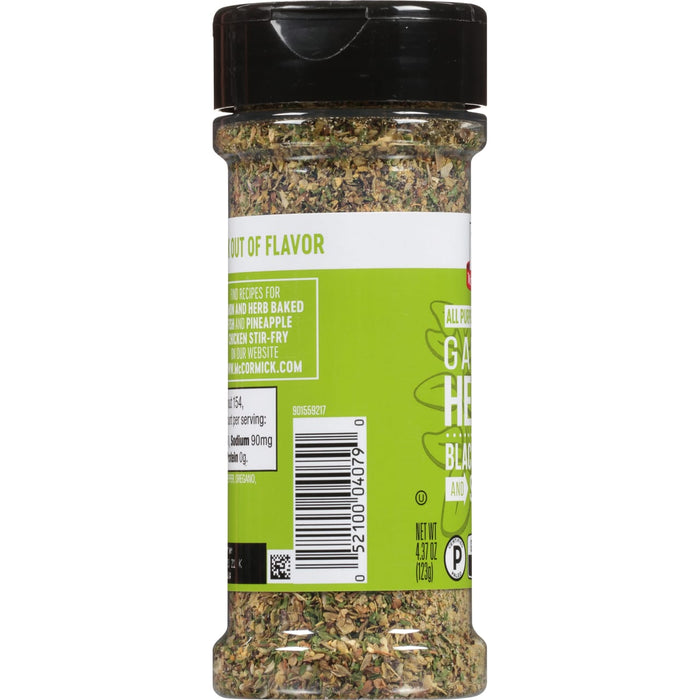 McCormick® Garlic, Herb and Black Pepper and Sea Salt All Purpose Seasoning, 4.37 oz