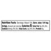 A nutrition facts label for Mccormick Garlic And Herb Pepper Seasoning Ground 4.37 Oz showing zero calories and 80 milligrams of sodium per one quarter teaspoon serving.
